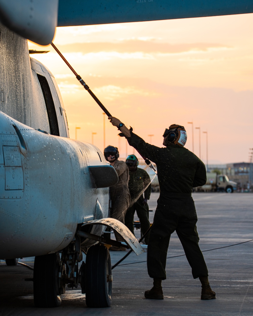 U.S. Marine Ospreys deployed to Djibouti, Africa