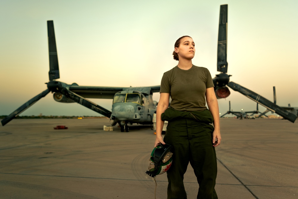 U.S. Marine Ospreys deployed to Djibouti, Africa