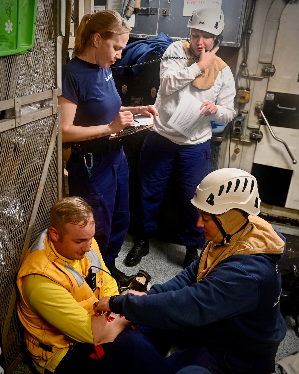 USCGC Thetis training at sea