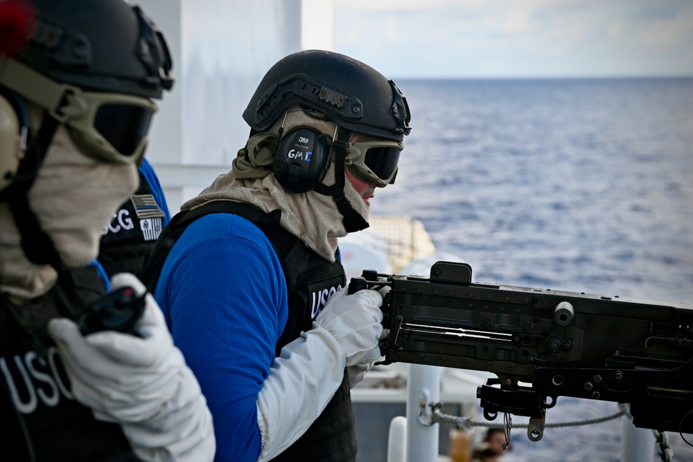 USCGC Thetis gunnery exercise