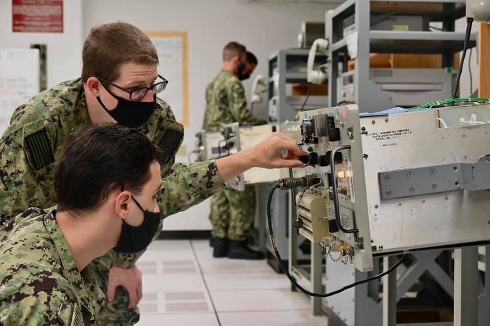 Electronics Technician (ET) Students Explore UHF Transceivers