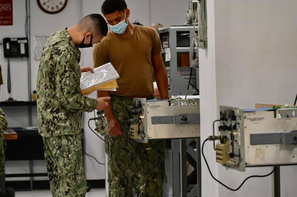 Electronics Technician (ET) Students Explore UHF Transceivers