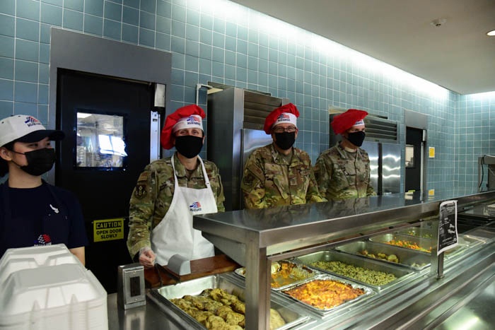 Command Staff Serves Holiday Meal