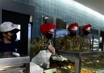 Command Staff Serves Holiday Meal