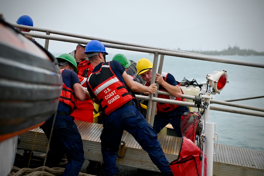 USCGC Thetis putting to sea