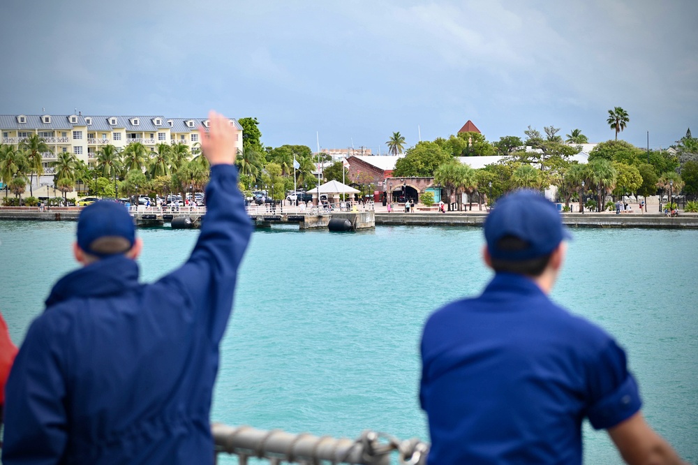 USCGC Thetis puts to sea