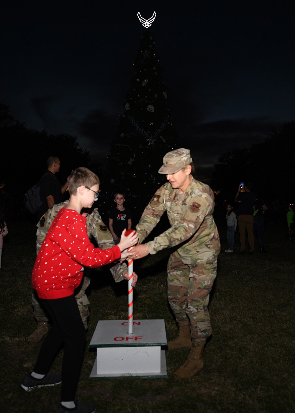 JBSA Lackland lights the base Christmas tree