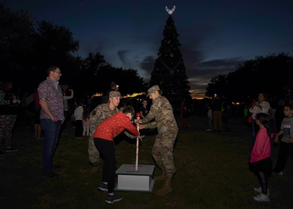 JBSA Lackland lights the base Christmas tree