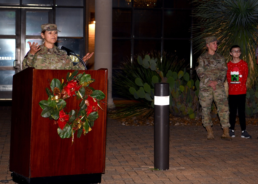 JBSA Lackland lights the base Christmas tree