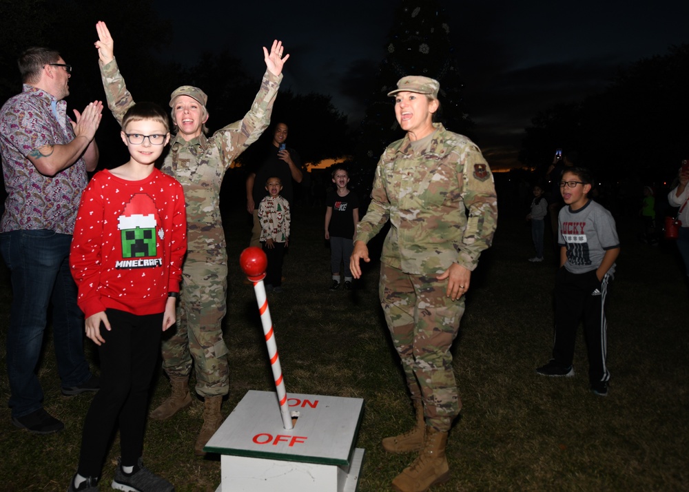 JBSA Lackland lights the base Christmas tree