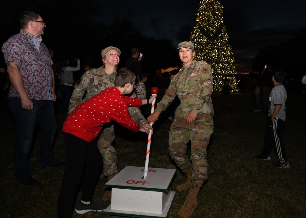 JBSA Lackland lights the base Christmas tree