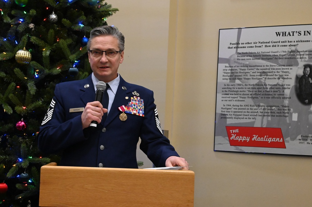 CMSgt Duane Kangas recognized by 119 Wing