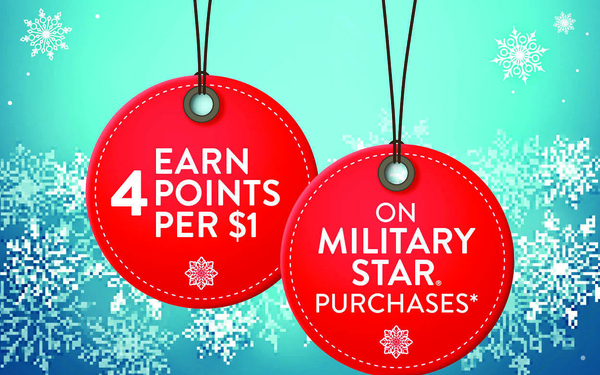 Double the Points, Double the Cheer! Shoppers Score Double Points with MILITARY STAR Purchases Dec. 12 and 13