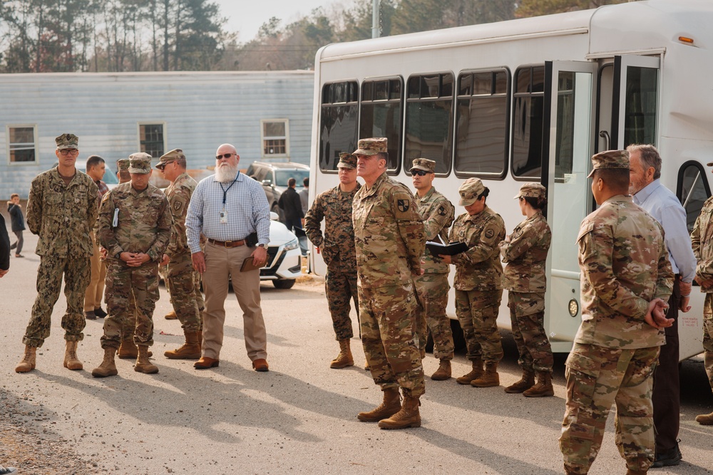 U.S. Army Brig. Gen. Paul Craft tours Fort Pickett