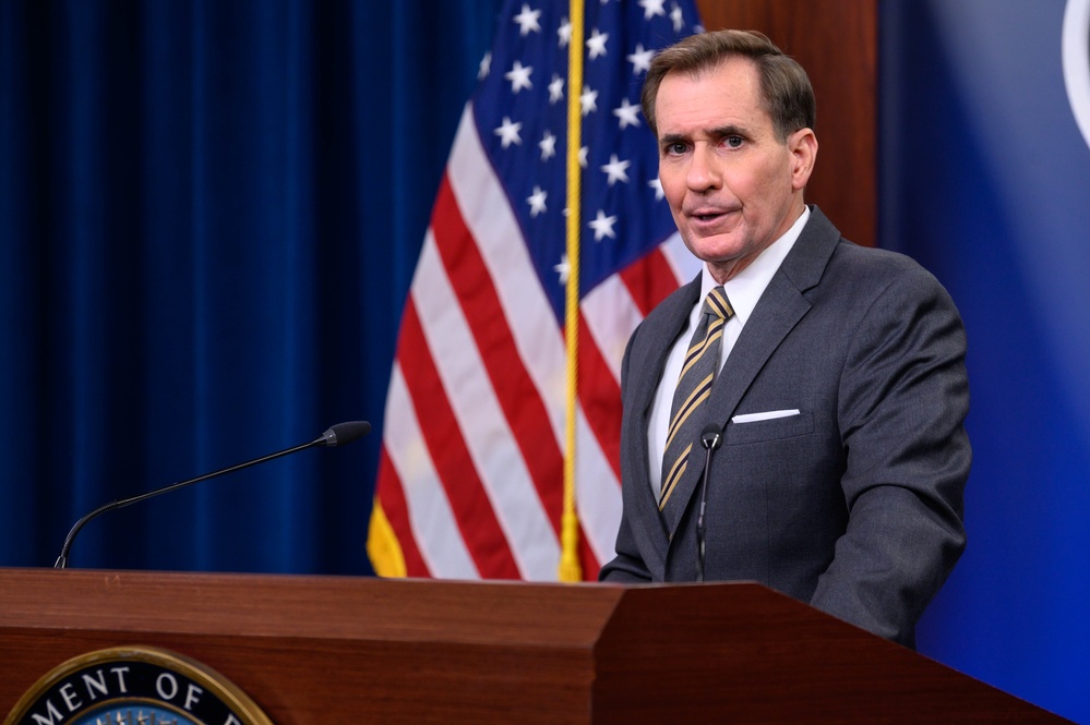 Pentagon Press Secretary John F. Kirby holds press briefing