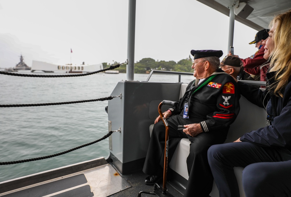 World War II Veterans Tour Pearl Harbor During 80th Anniversary Pearl Harbor Remembrance