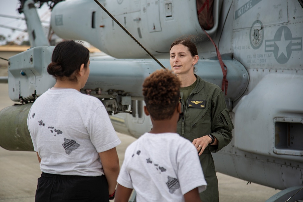 Young Marines Visit Marine Aircraft Group 24