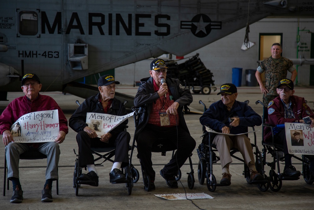 World War II Veterans Visit Marine Aircraft Group 24