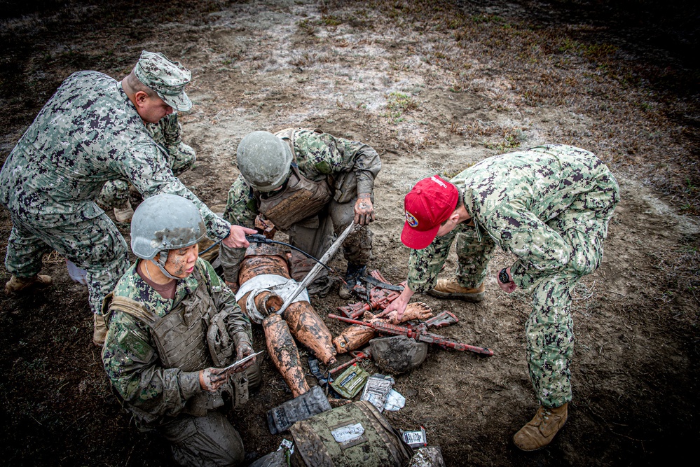 MSRON 11 holds Tactical Combat Casualty Care exercise onboard NWS Seal Beach