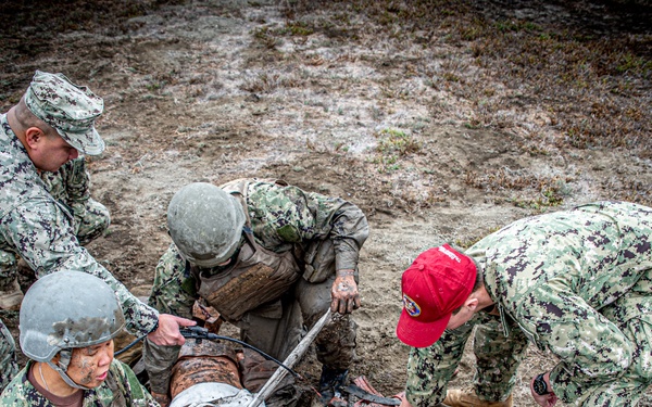 MSRON 11 holds Tactical Combat Casualty Care exercise onboard NWS Seal Beach