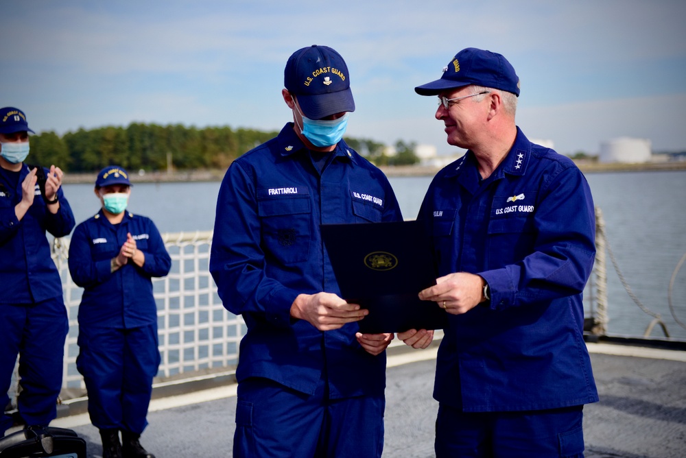 Coast Gard recognizes Connecticut-native with meritorious advancement