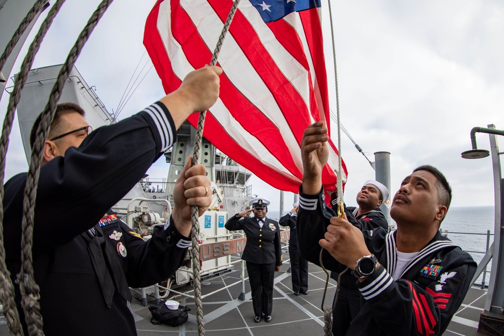 Makin Island Flag Raising Ceremony