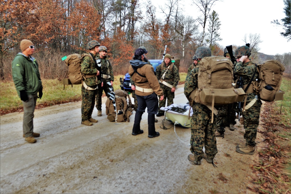 6th Marine Regiment Marines participate in Cold-Weather Operations Course training at Fort McCoy