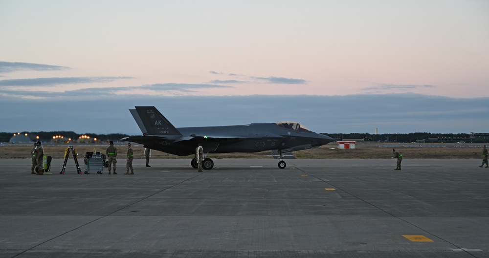 U.S. Air Force F-35’s arrive in Misawa