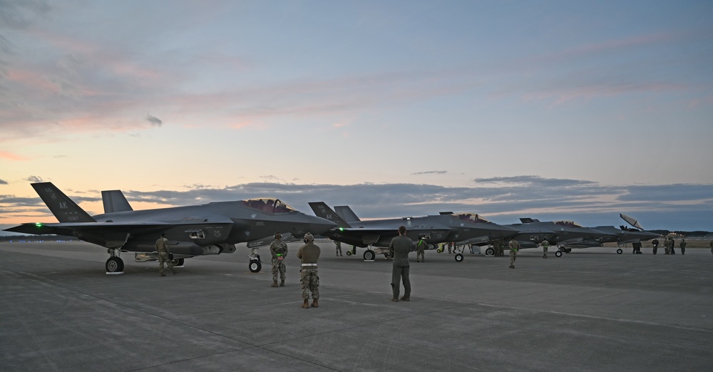 U.S. Air Force F-35’s arrive in Misawa