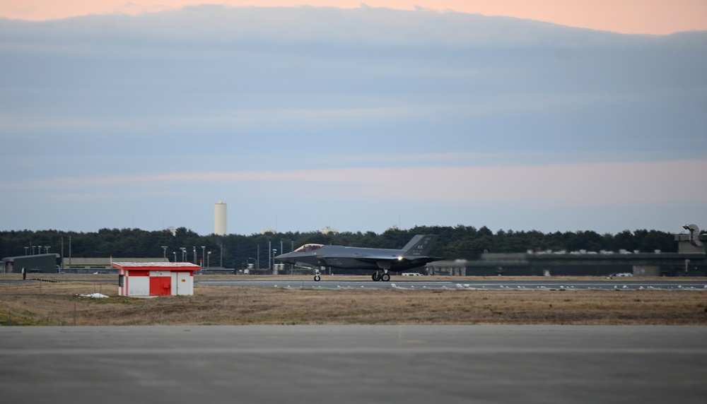 U.S. Air Force F-35’s arrive in Misawa