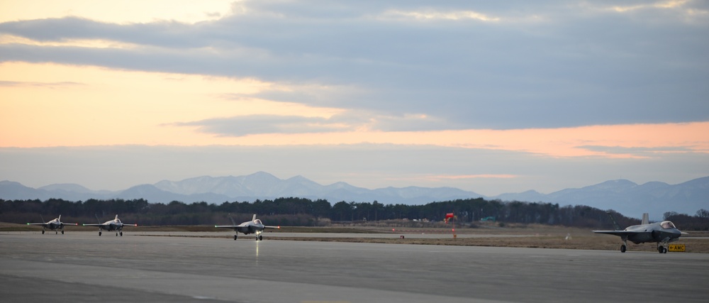 U.S. Air Force F-35’s arrive in Misawa