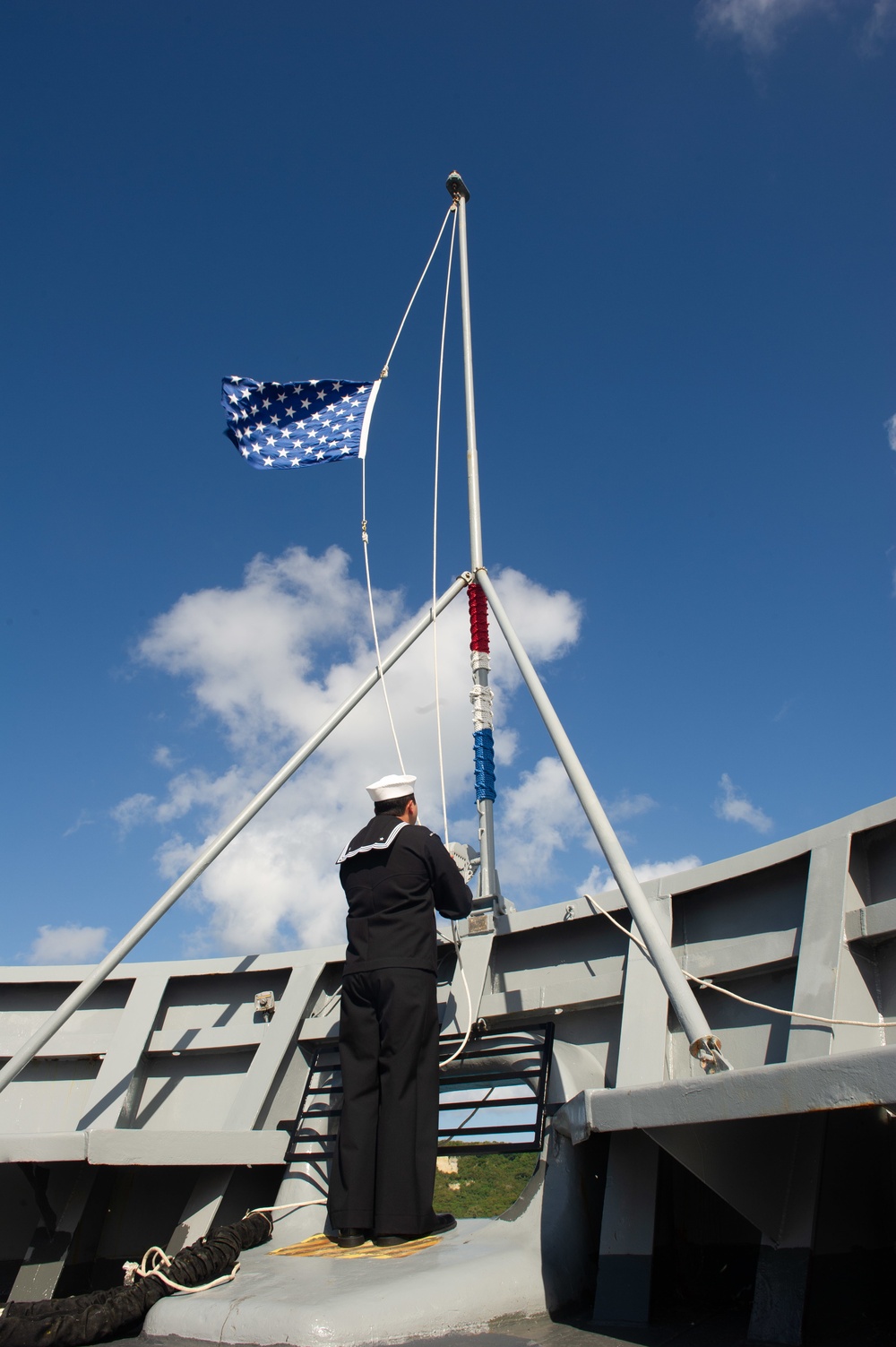 USS Frank Cable Arrives in Okinawa, Japan