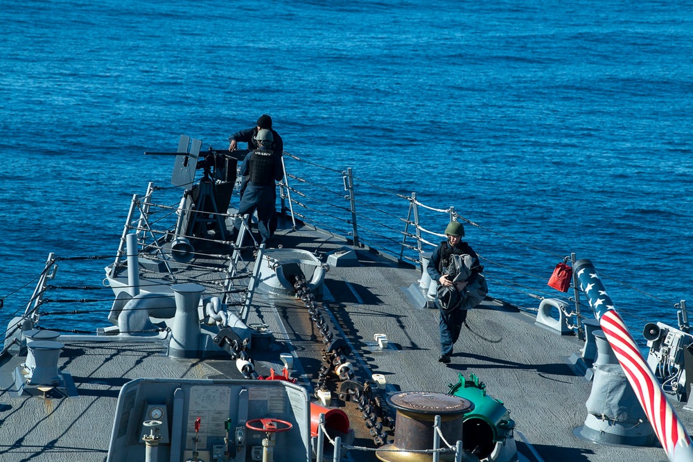 USS Sampson Counter Piracy Drill