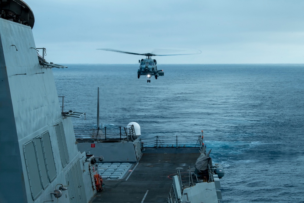 USS Sampson Flight Ops