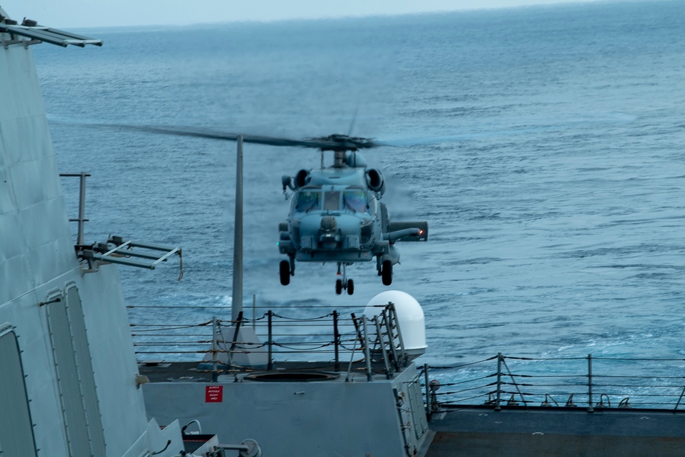 USS Sampson Flight Ops