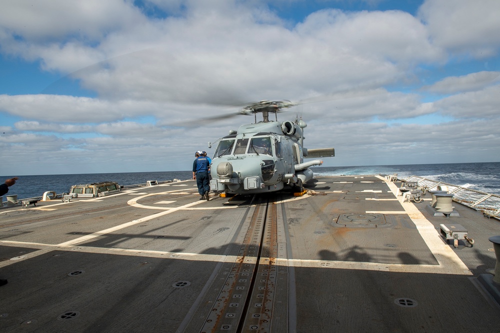 USS Sampson Flight Ops