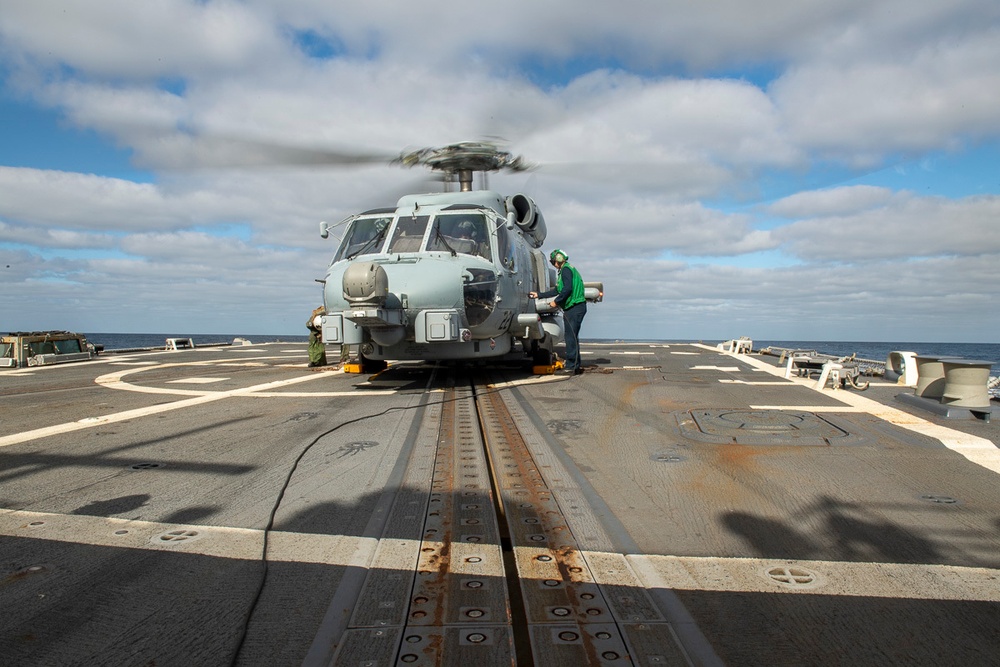 USS Sampson Flight Ops