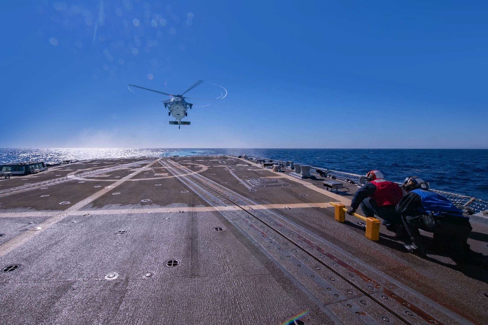 USS Spruance Flight Ops