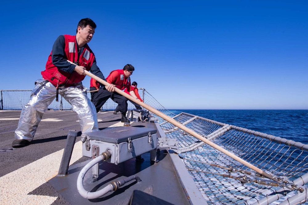 USS Spruance Flight Ops