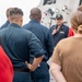 USS Charleston CO Speaks during an All Hands Call