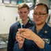 USS Charleston Sailors Prepare Flu Vaccination