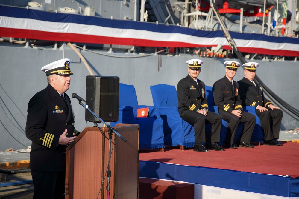 USS Warrior Change of Command Ceremony