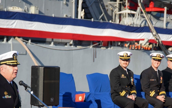 USS Warrior Change of Command Ceremony