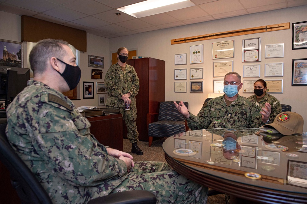 Command Master Chief Pryor Visits Naval Ophthalmic Support and Training Activity