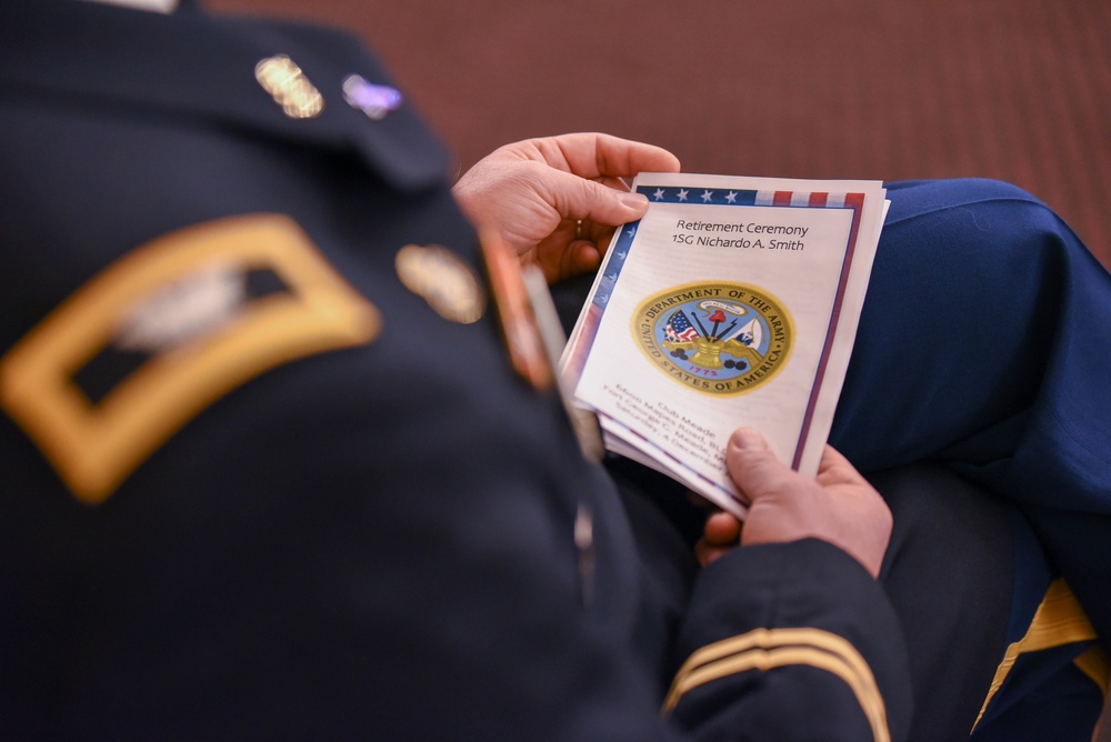 USAG Meade celebrates 1st Sgt. Nichardo Smith's retirement