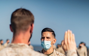 11th MEU Marines and Sailors conduct promotions aboard USS Pearl Harbor