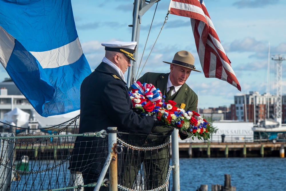 USS Constitution participates in Pearl Harbor Remembrance