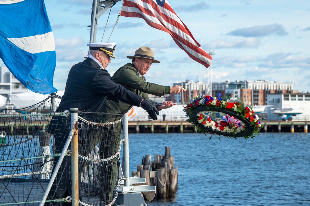 USS Constitution participates in Pearl Harbor Remembrance