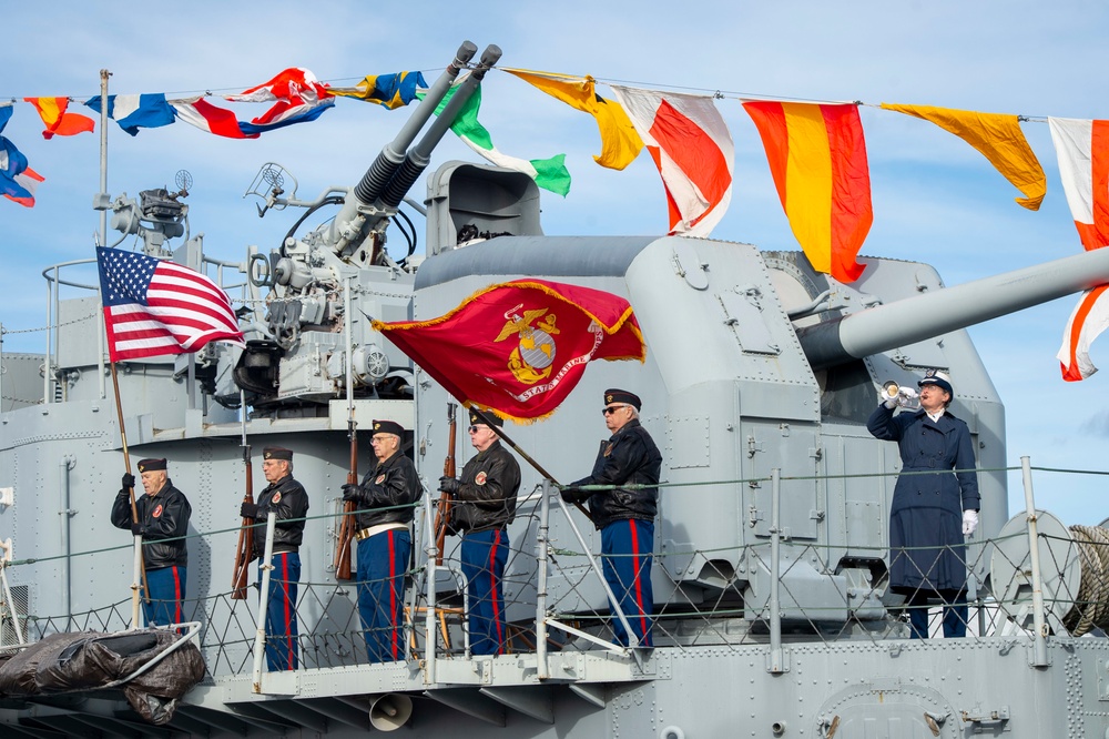 USS Constitution participates in Pearl Harbor Remembrance