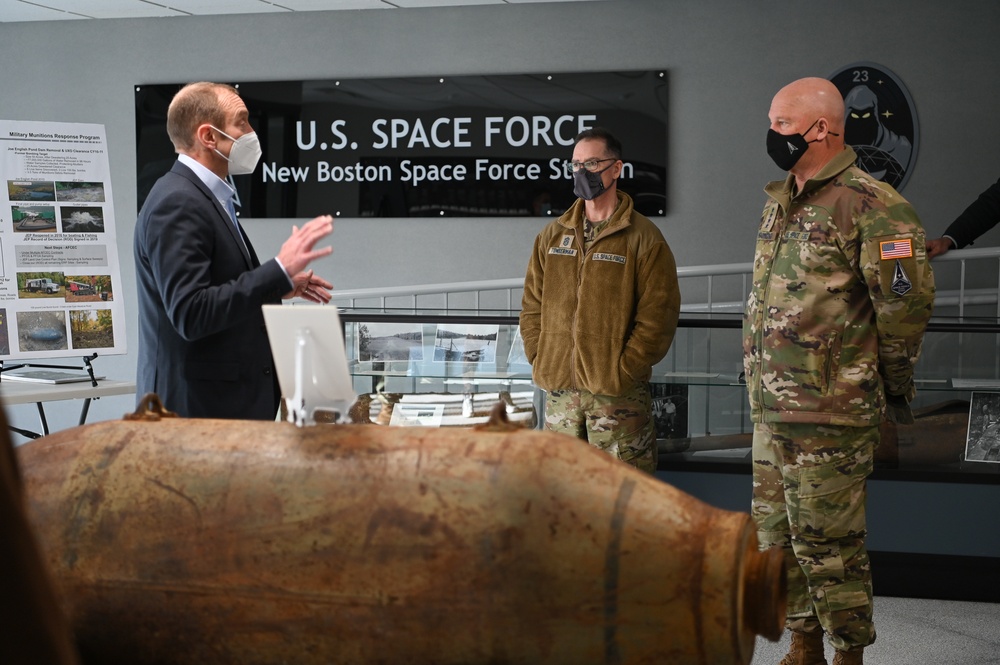 Space Force Leadership Visit New Boston Space Force Station